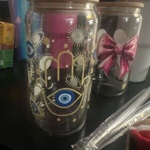 Glass cup Evil eye 🧿